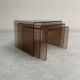 3 Lucite Nesting Coffee Tables – 1970s